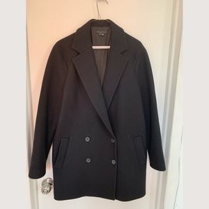 Theory Double Breasted Wool Coat